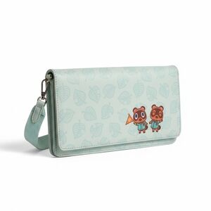 Mint Green Electronics Pouch with Character Design